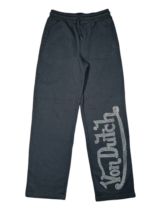 Von Dutch Pants - Von Dutch Black Rhinestone Sweatpants